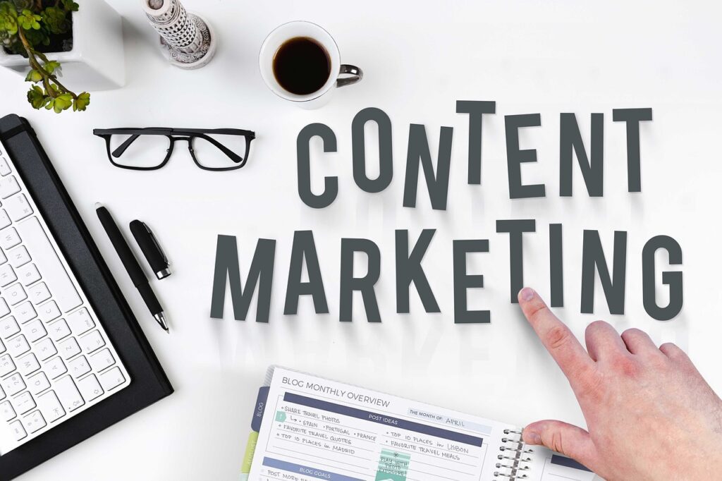 content marketing text in image